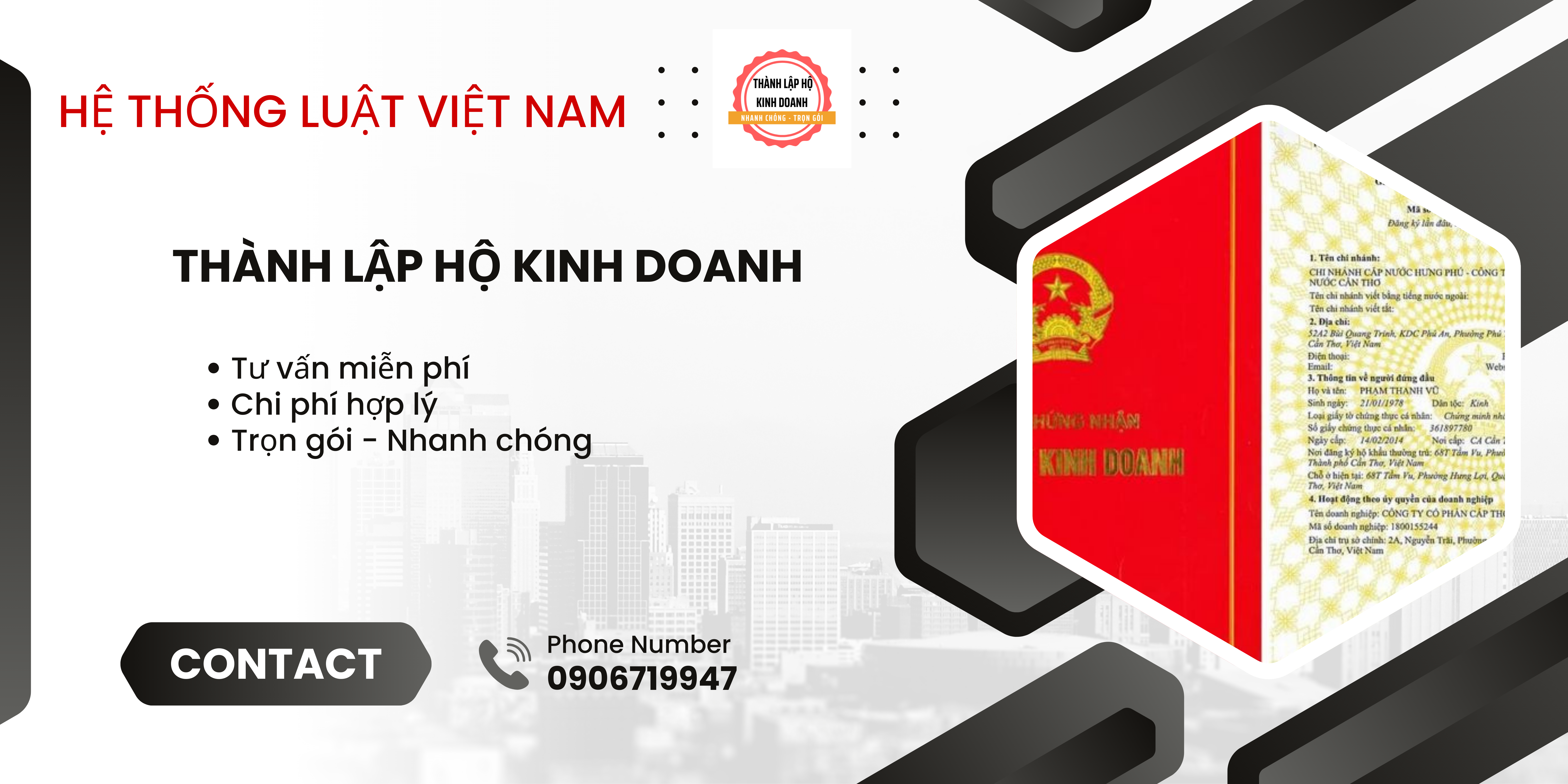 Dịch vụ Đăng ký hộ kinh doanh, cực nhanh UBND phường Tân Thới Hiệp, Thành phố Hồ Chí Minh - Ảnh 1