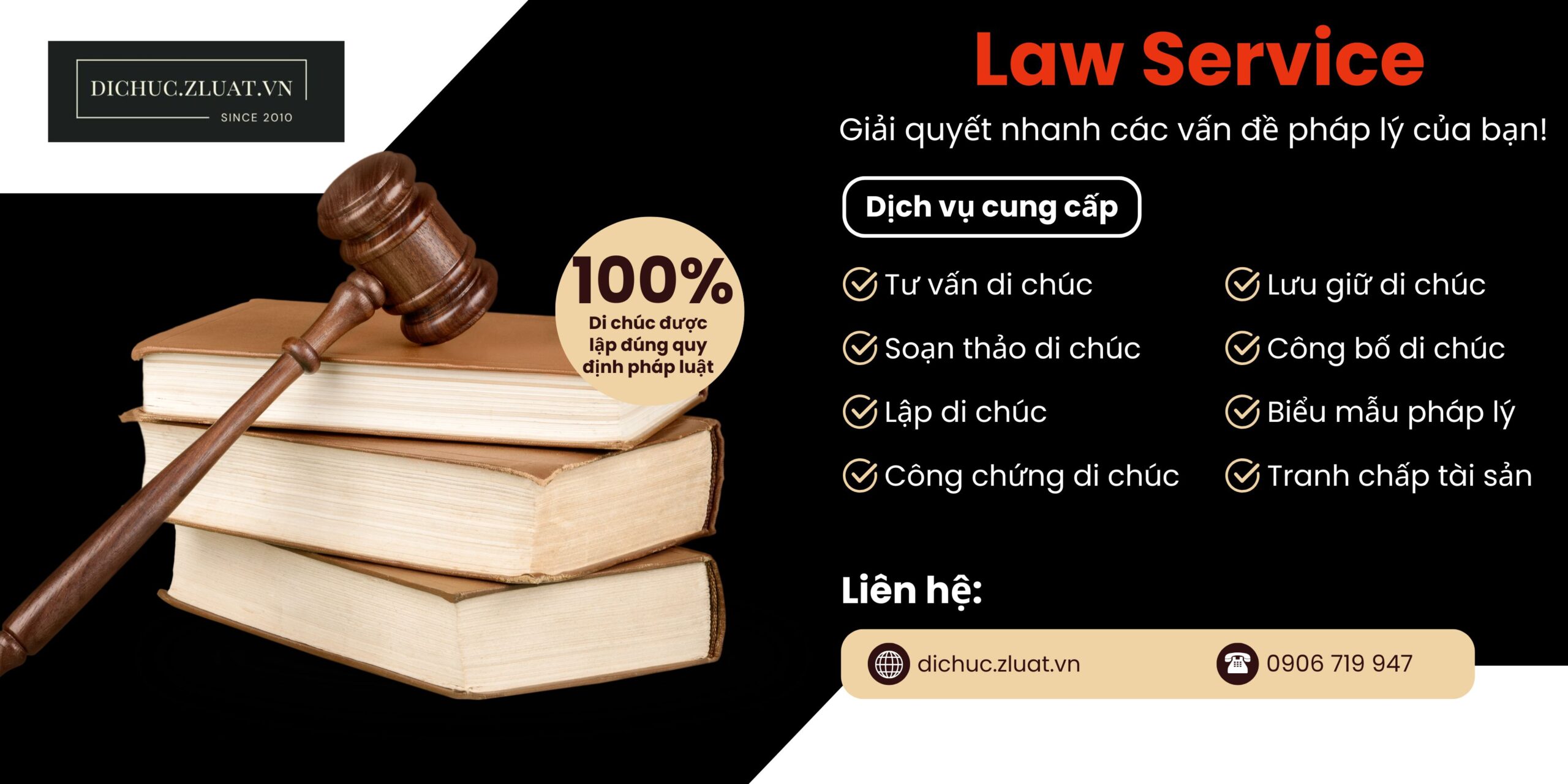 Công ty Luật biên soạn di chúc tại địa điểm Quận Tân Phú, Thành phố Hồ Chí Minh