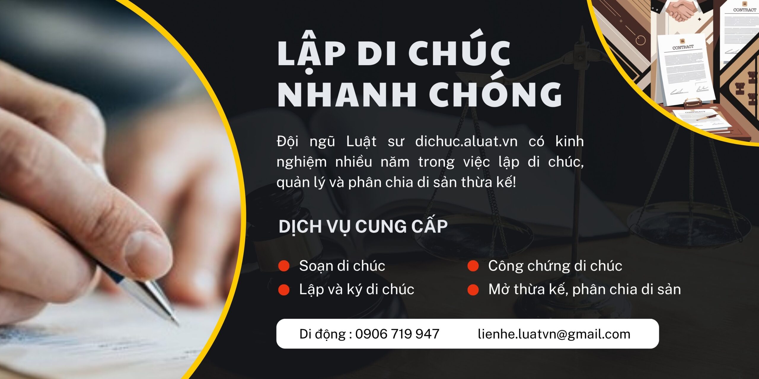 [TỈNH ĐẮK NÔNG] - Công ty Luật biên soạn văn bản di chúc công chứng ở địa điểm Tỉnh Đắk Nông