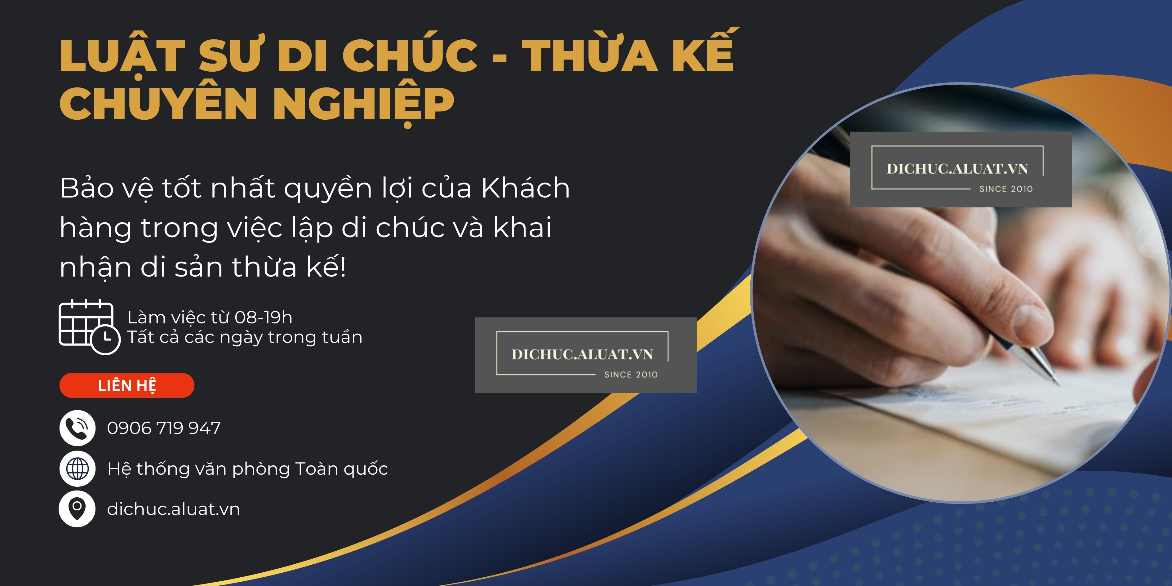 [XÃ NHO QUAN, TỈNH NINH BÌNH] - Công ty Luật soạn thảo văn bản di chúc công chứng ở địa điểm Xã Nho Quan, tỉnh Ninh Bình