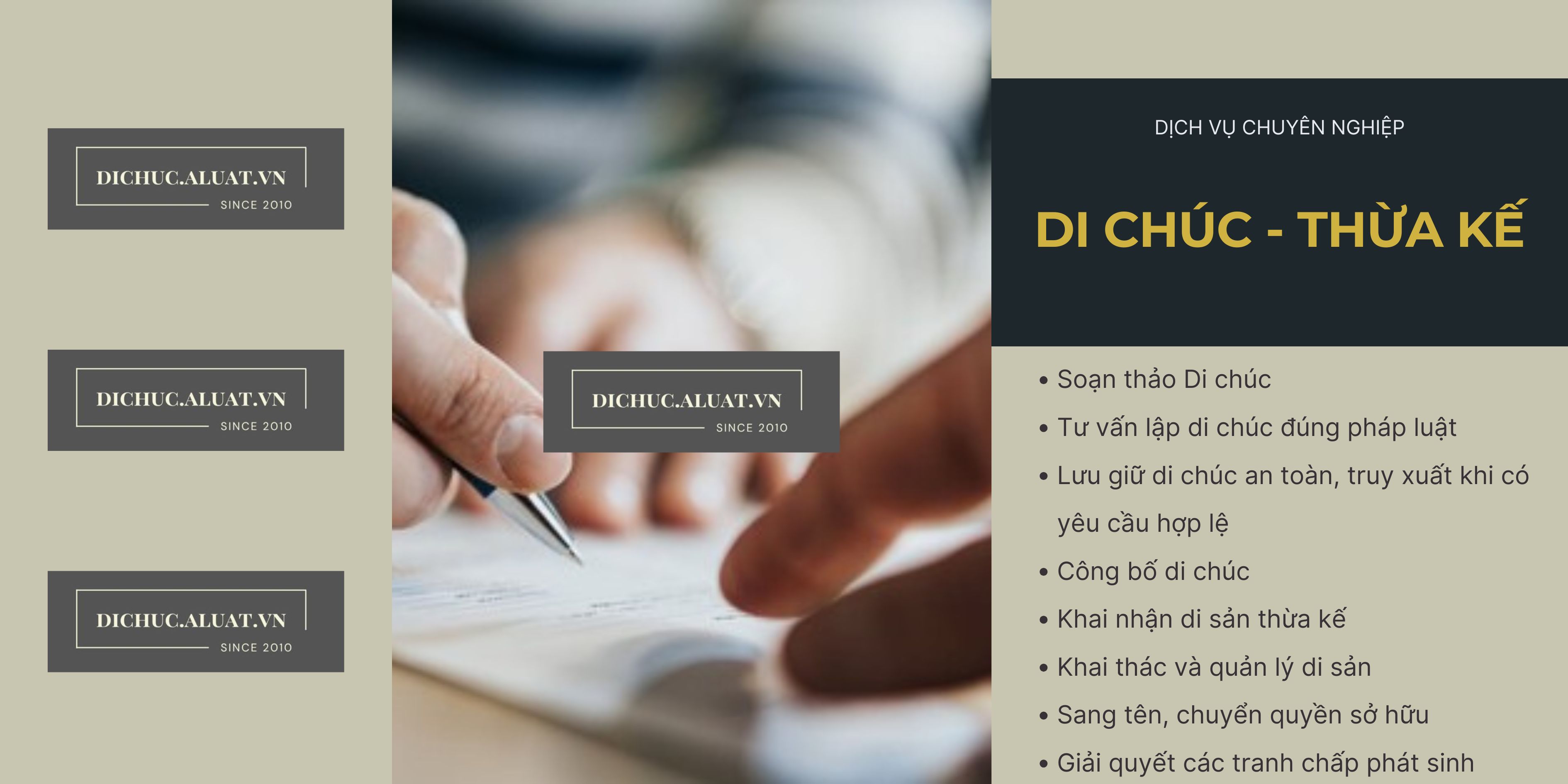 Luật sư Di chúc - Văn phòng Luật biên soạn di chúc để lại thừa kế ở địa điểm Xã Kỳ Lạc, tỉnh Hà Tĩnh