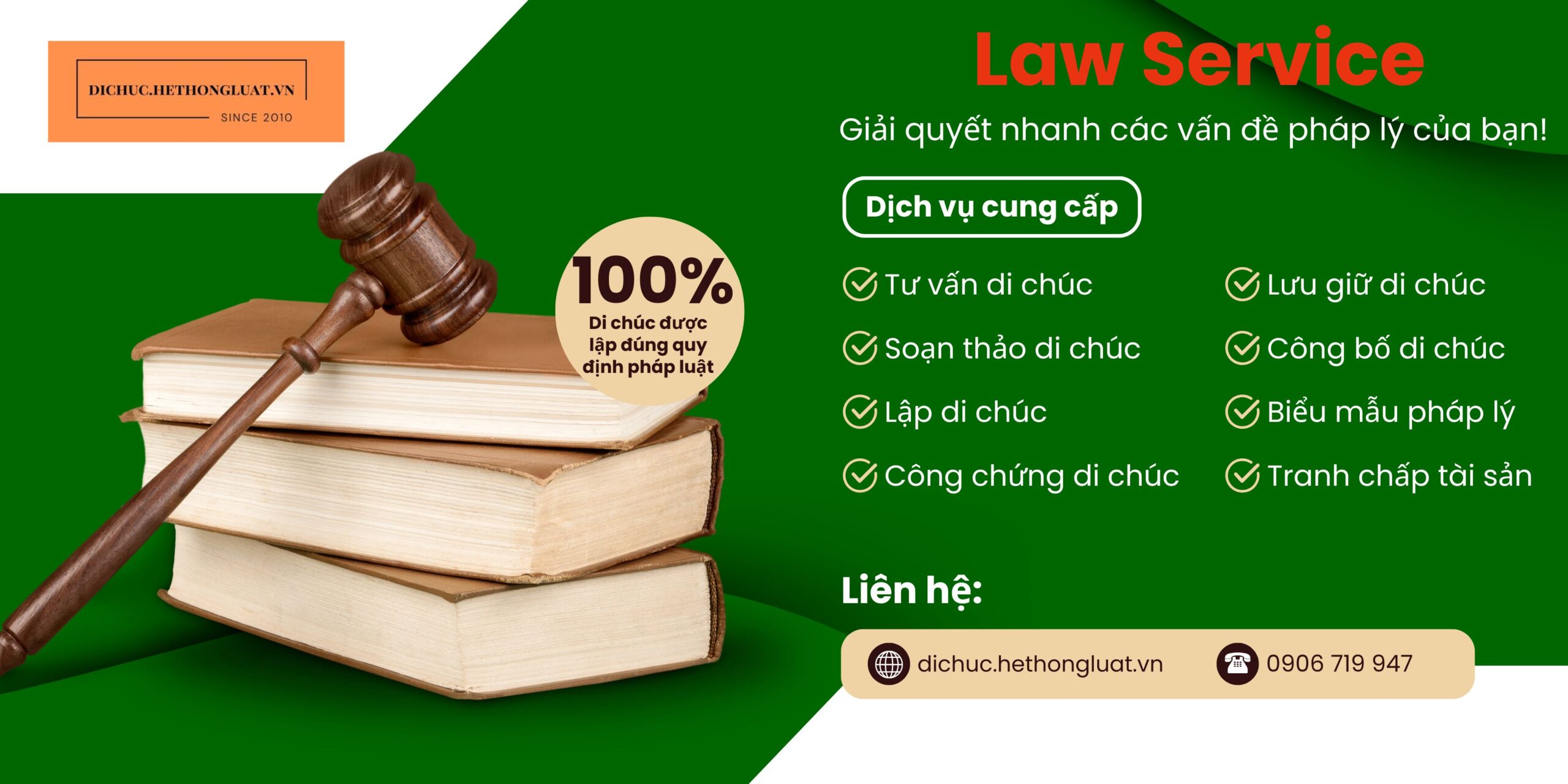 [Luật sư Di chúc - Hệ thống Luật Việt Nam] Trọn gói soạn thảo di chúc để lại thừa kế tại Phường Trung An, tỉnh Đồng Tháp