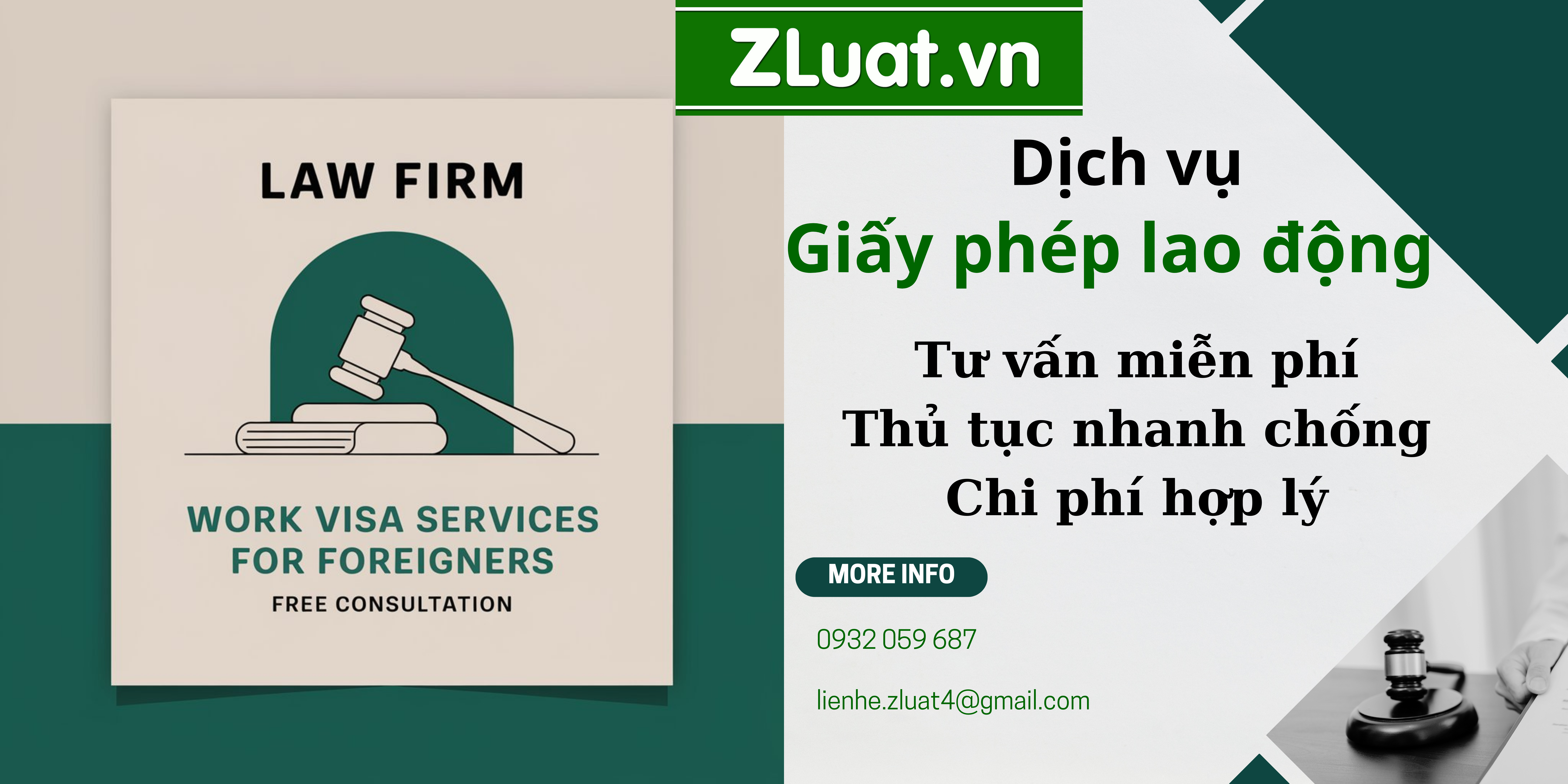 Gói dịch vụ Luật sư đề xuất cấp Giấy phép lao động dành cho lao động có quốc tịch nước ngoài