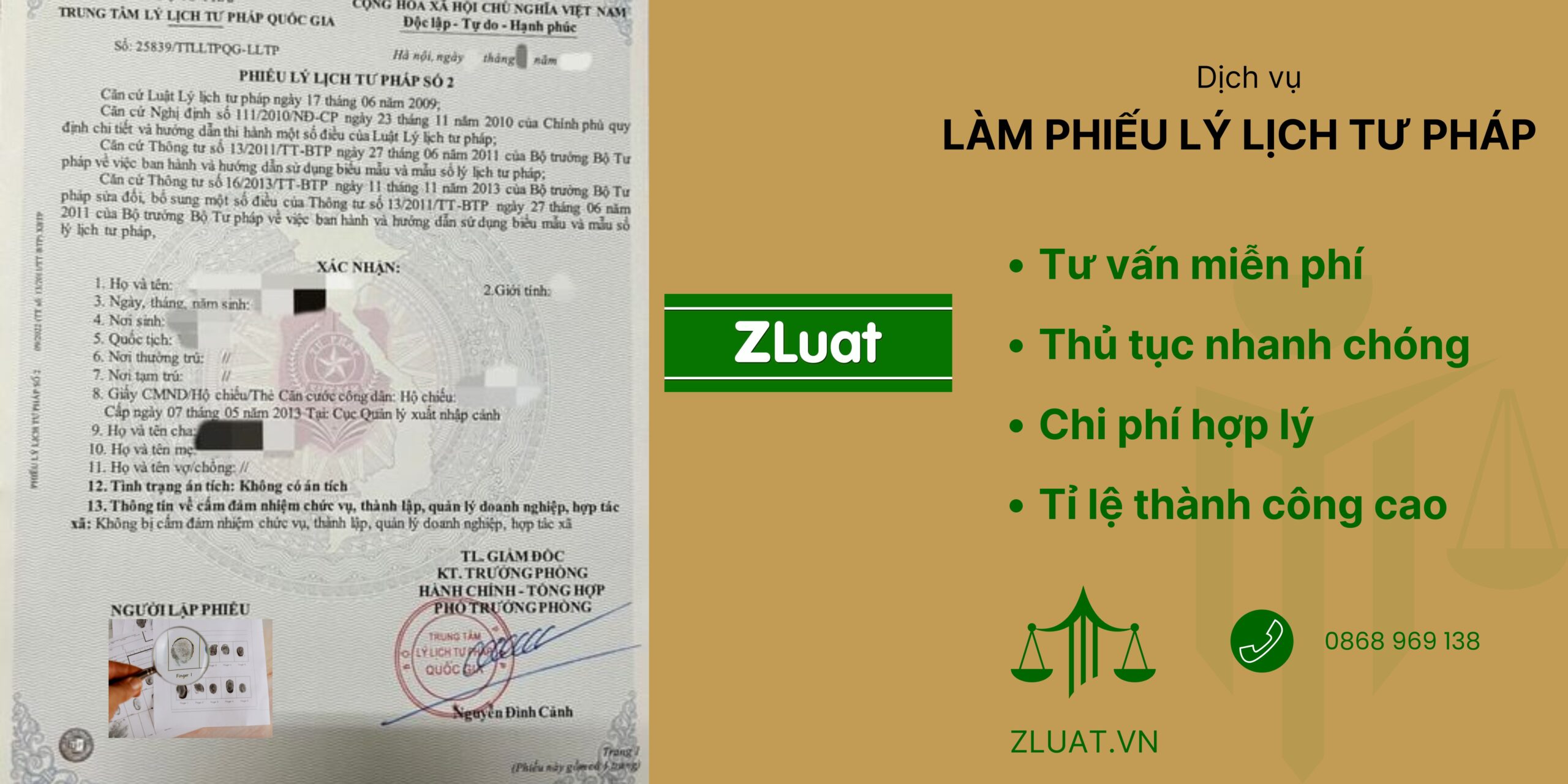 <b>Hỗ trợ trọn gói làm lý lịch tư pháp (số 1, số 2) nhanh - chuẩn  / trực tuyến / nhận kết quả tận nhà tại địa điểm Khánh Vĩnh, Khánh Vĩnh, Khánh Hòa