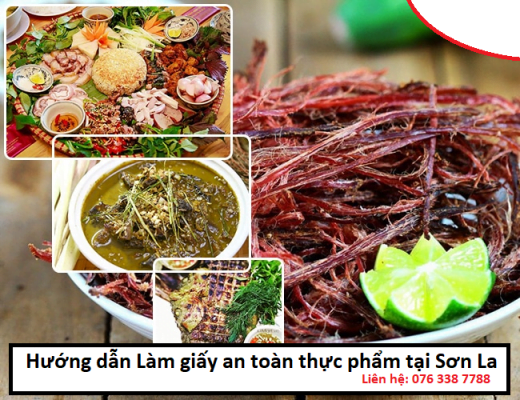Làm giấy an toàn thực phẩm tại Sơn La.