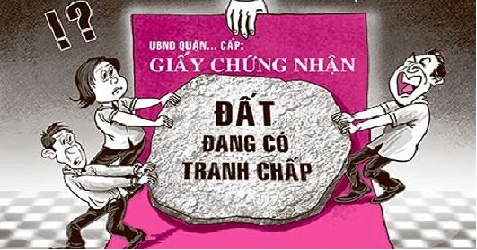 Giải quyết tranh chấp trong trường hợp cầm cố giấy chứng nhận quyền sử dụng đất.