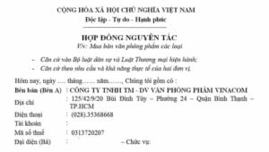 Mẫu hợp đồng nguyên tắc (cập nhật 2023).
