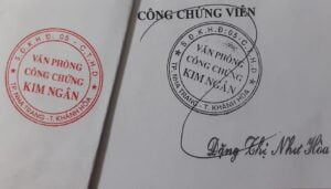 Thủ tục công chứng hợp đồng, giao dịch đã được soạn thảo sẵn năm 2023.