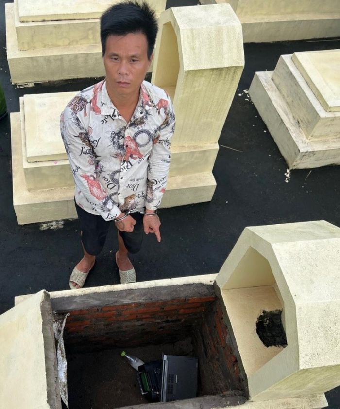 Trộm cắp tài sản mang ra nghĩa trang cất giấu – Aluat.vn.