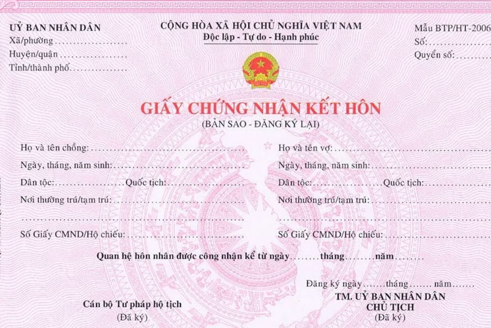 Hướng dẫn thủ tục đăng ký kết hôn với người Mỹ tại Việt Nam.