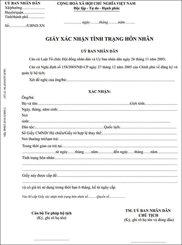 Aluat.vn | Mẫu đơn xin xác nhận độc thân để kết hôn (Cập nhật 2023).