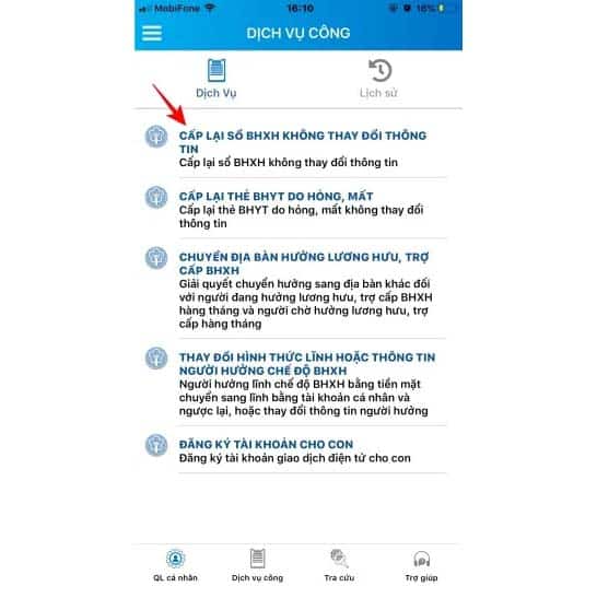 Xin cấp lại sổ bảo hiểm xã hội qua ứng dụng VssID.