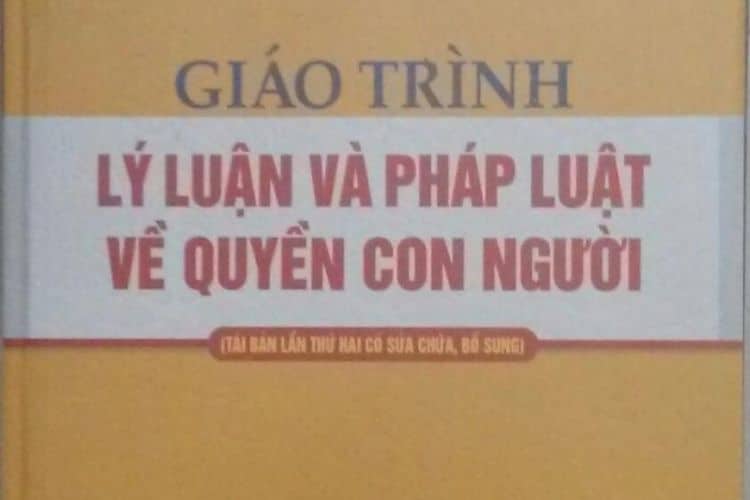 Giáo trình lý luận và pháp luật về quyền con người.