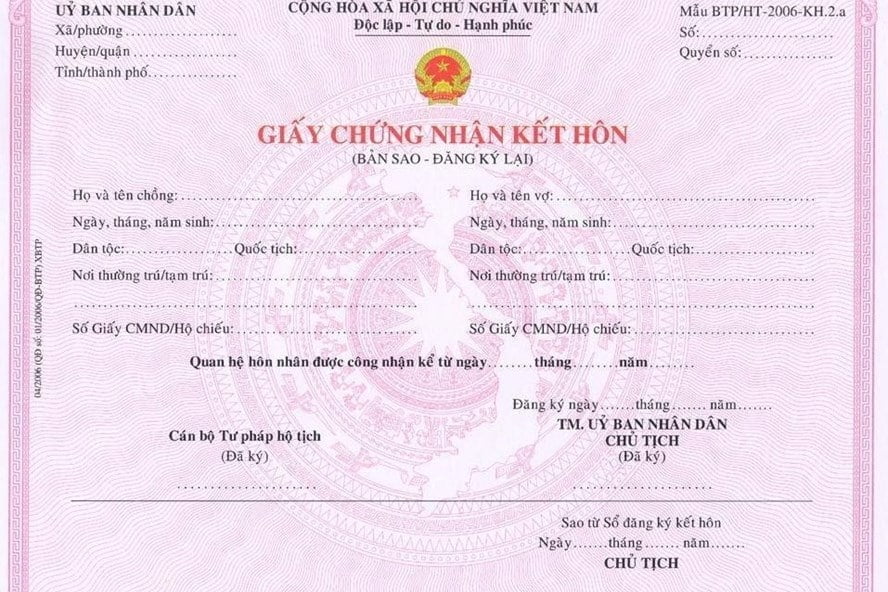 Thủ tục đăng ký lại kết hôn có yếu tố nước ngoài [2023].