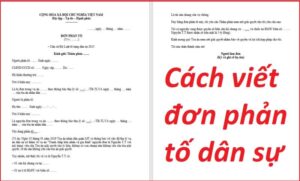 Mẫu đơn phản tố trong vụ án dân sự (cập nhật 2022).