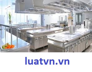 Giấy phép ATVSTP cho bếp công nghiệp.