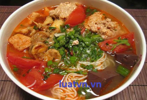 Giấy phép ATVSTP quán bún riêu Miền Nam.