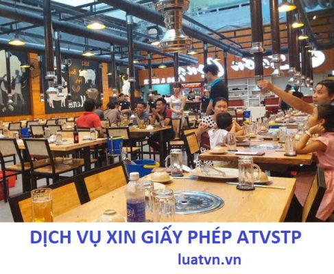 Giấy phép ATVSTP cho quán nướng.