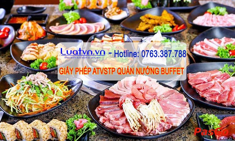 Xin Giấy phép ATVSTP cho quán nướng buffet năm 2021.