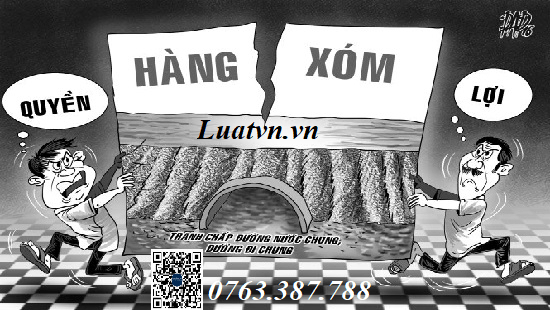 Giải quyết tranh chấp đất đai ranh giới đất và lối đi chung.