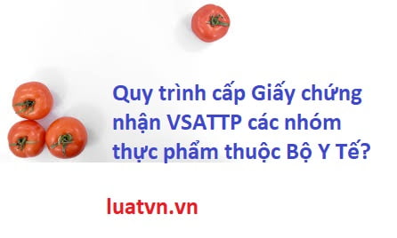 Quy trình cấp giấy chứng nhận vệ sinh an toàn thực phẩm Bộ Y Tế.