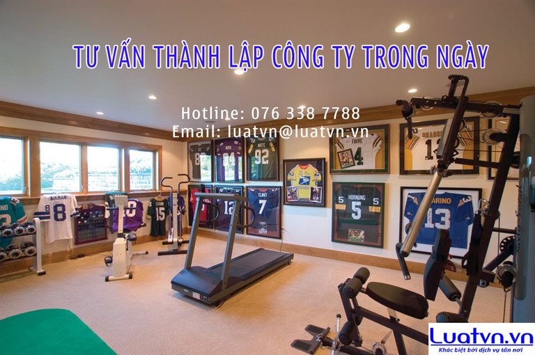 Thành lập công ty kinh doanh dụng cụ thể thao.