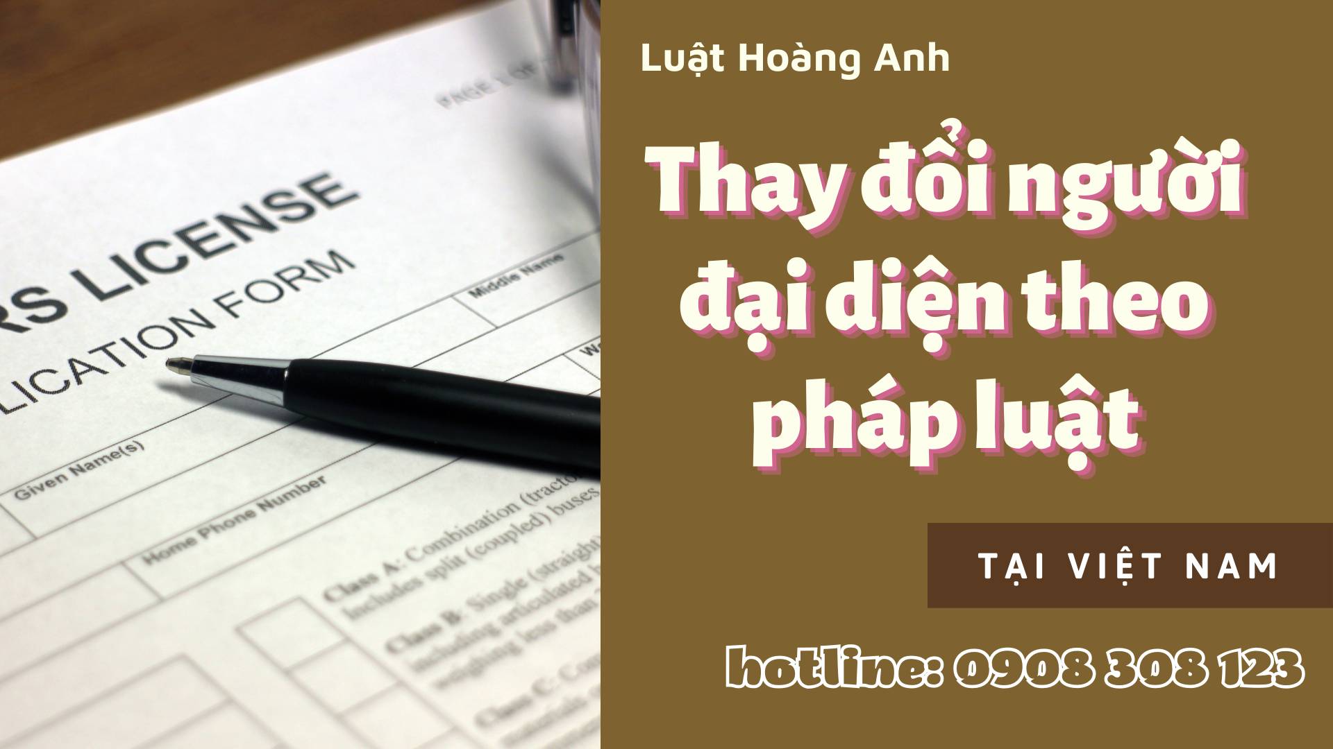 Thủ tục thay đổi Giám đốc công ty, bổ sung người đại diện pháp luật tại tỉnh Quảng Bình 500K.