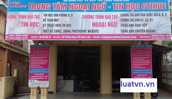 Thành lập trung tâm ngoại ngữ tin học.