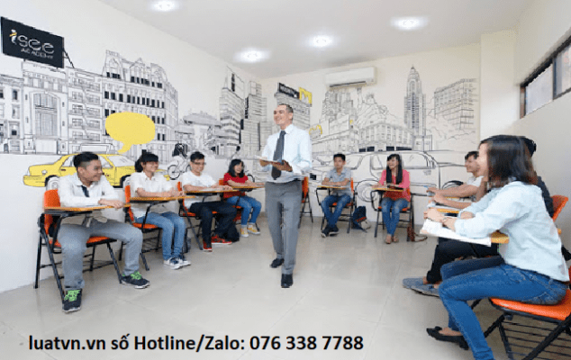 Thành lập trung tâm ngoại ngữ có vốn đầu tư nước ngoài.