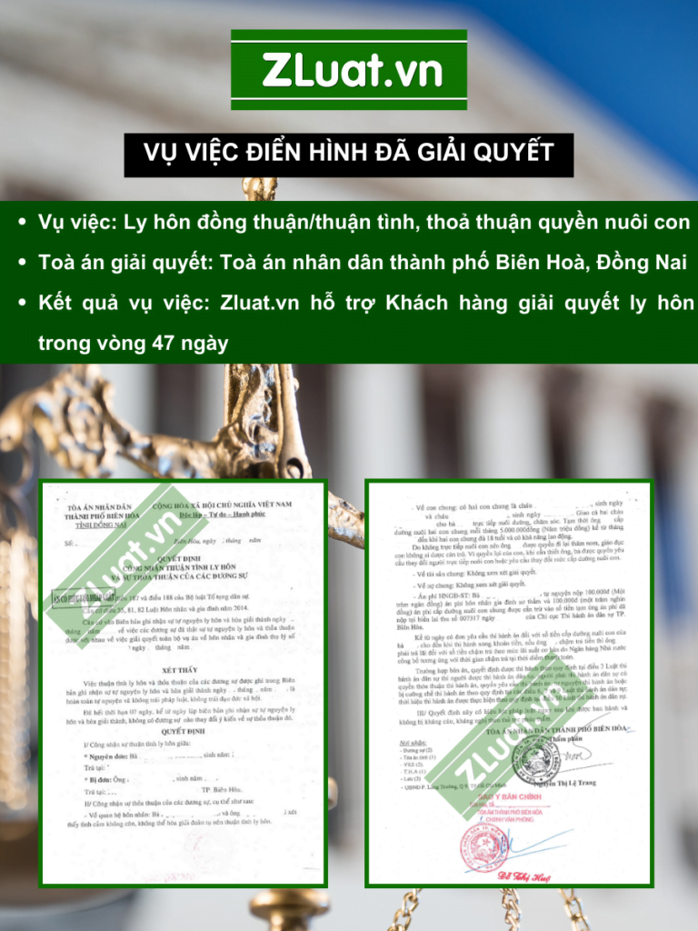 Dịch vụ Ly hôn Thuận tình (Ly hôn Đồng thuận) nhanh, trọn gói