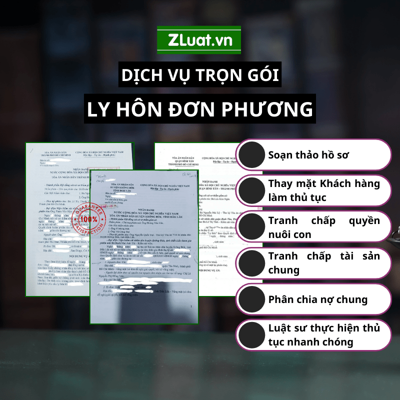 Dịch vụ Ly hôn Đơn phương trọn gói