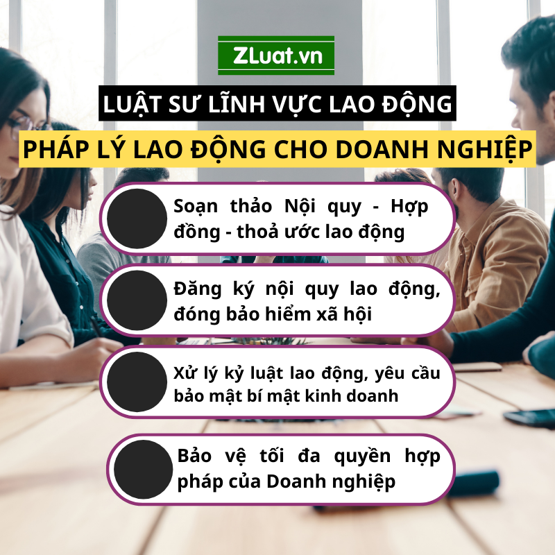 Luật sư pháp lý lao động cho doanh nghiệp