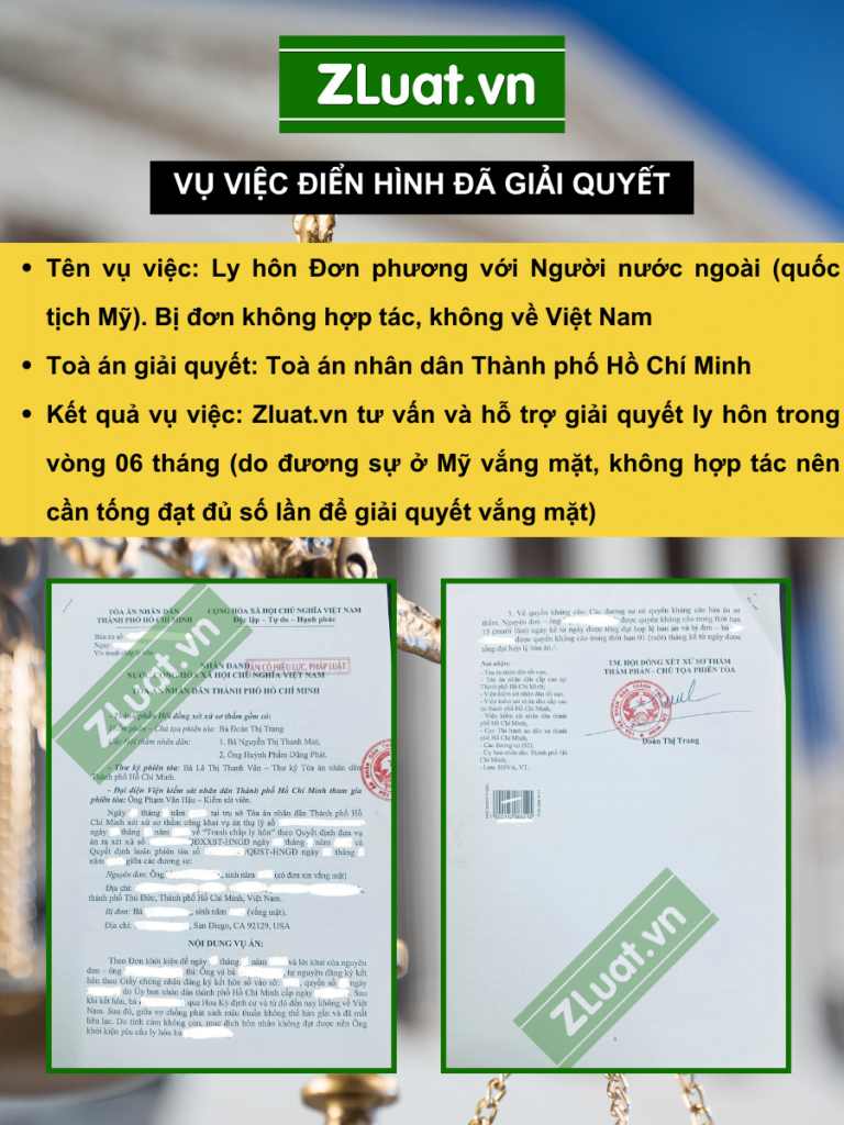Dịch vụ Ly hôn với người nước ngoài trọn gói