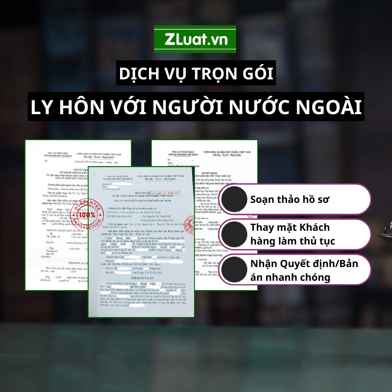 Dịch vụ Ly hôn với người nước ngoài trọn gói
