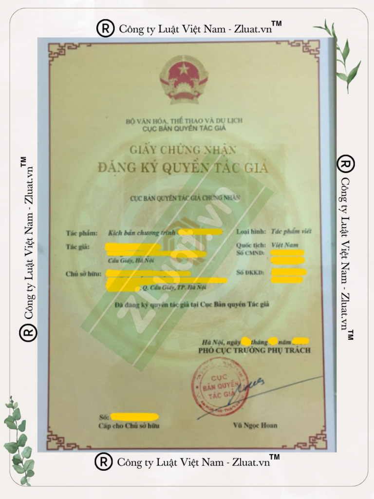 Dịch vụ Đăng ký bảo hộ quyền tác giả